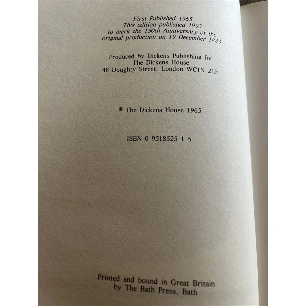 1993 A Christmas Carol 150th Anniversary by Charles Dickens Signed